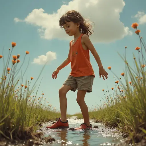 Walking in Mud with Shoes