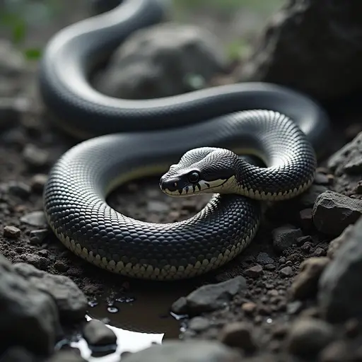 Black and White Snake