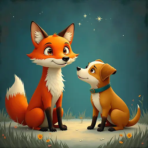 Fox and dog