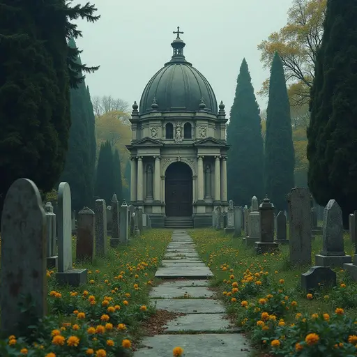 Tomb and graveyard