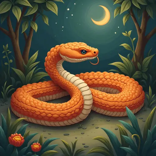 Orange snake